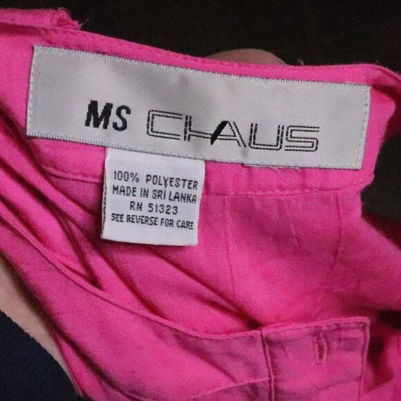 Vintage | 1980's Casual Jumpsuit Large Pink Barbie Costume - Picture 7 of 8